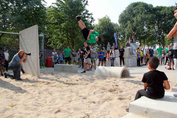 Hoogvliet is sinds zaterdag het epicentrum van urban sports