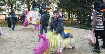 Opening speelparcours in Tilburgse wijk Stokhasselt