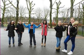 Kinderen ontwerpen JOGG schoolplein Breda